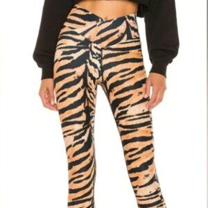 BEACH RIOT Cara Sport Leggings Tiger Print Size S - NWOT